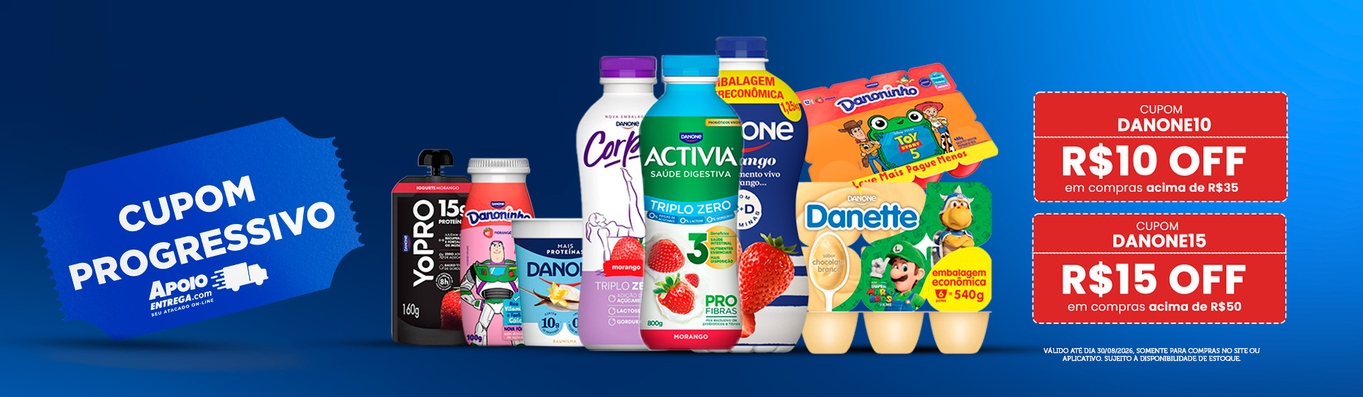 Cupom Danone 30/08